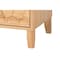 Baxton Studio Hosea Japandi Carved Honeycomb Natural 2-Drawer Nightstand 246-13627-ZORO - alternate 4